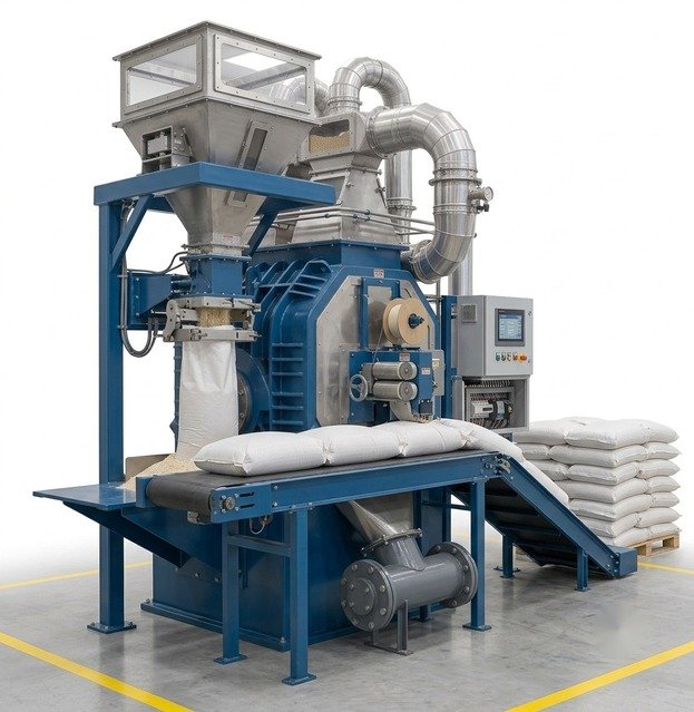 Automatic Bag Filling and Stitching Machine